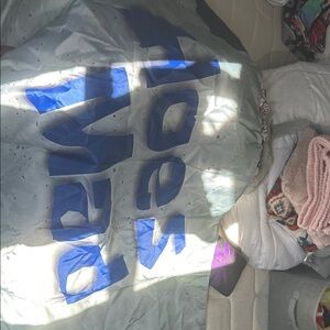 Blue and Gray Printed tapestries